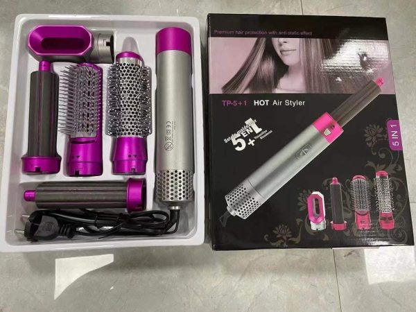 Professional Hair Dryer Blowing 5 In 1 Hot Air Brush Dryer Blowing Electric Hair